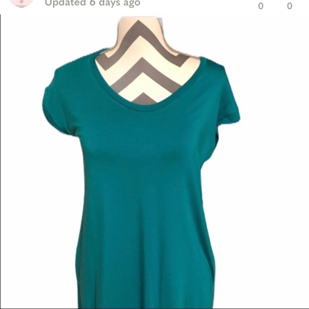 Ellen Tracy Top SMALL Teal NWT
